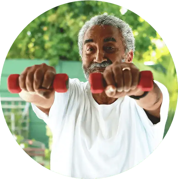 Photo of a man exercising