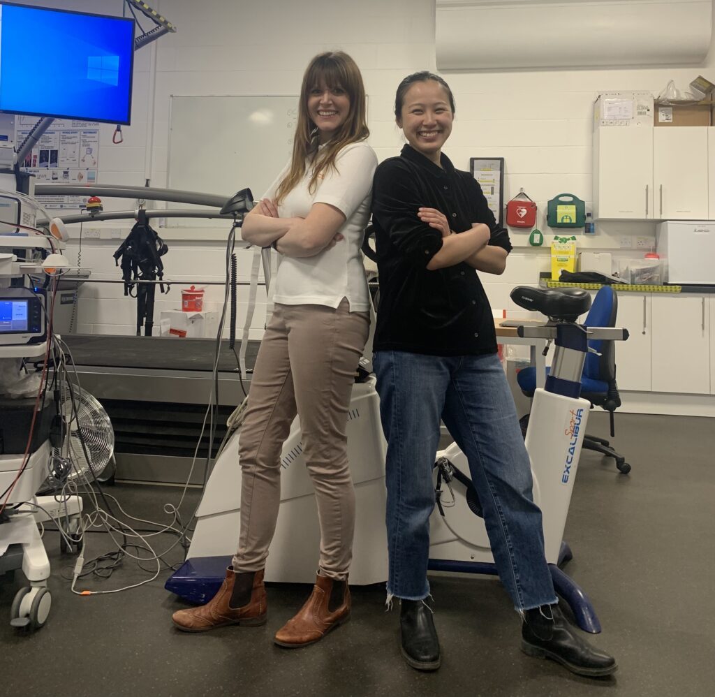 Dr Rebecca Allam and Ian-Ju Liang of the PreActiv team at the University of Bath